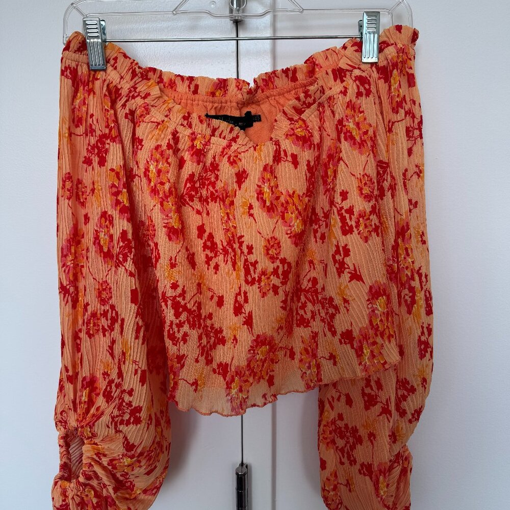 House of Harlow X Revolve Orange Crop Top